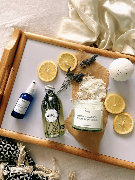 DOAP - Lemon & Lavender Luxury Foaming Vegan Aromatherapy Bath Bombs
